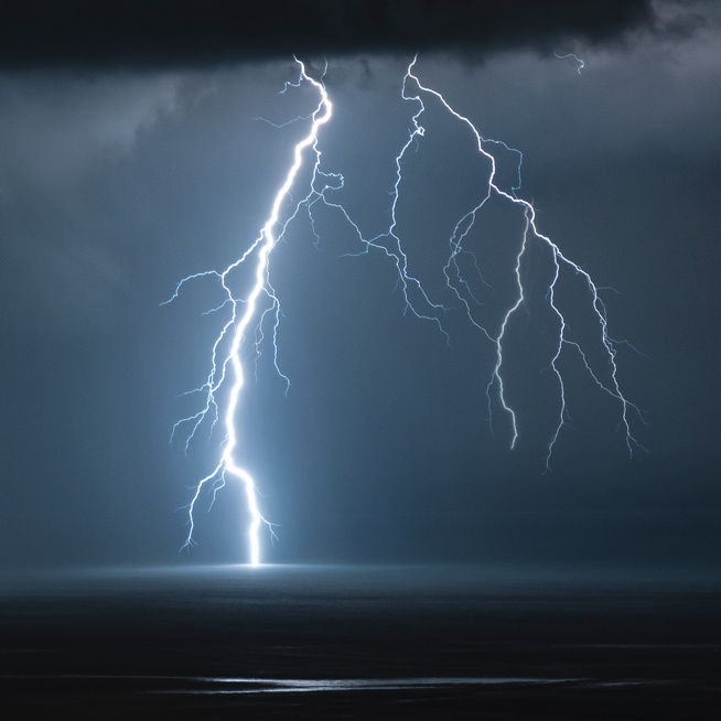 Sea Lightning Storm